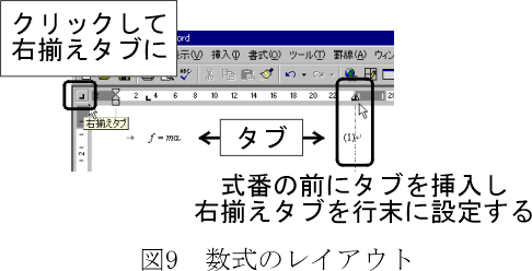 Word による図のレイアウト方法