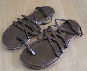 Ladies-Designer-Golddigga-Gladiator-Style-Bronze-Flat-Sandals-UK-Size ...