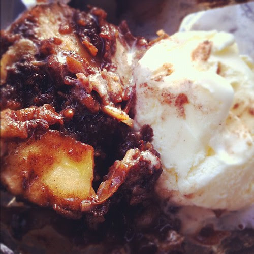 Baked apple - now must go for bike ride to work off #calories