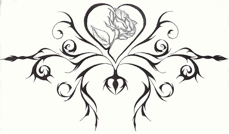 rose tattoo stencils