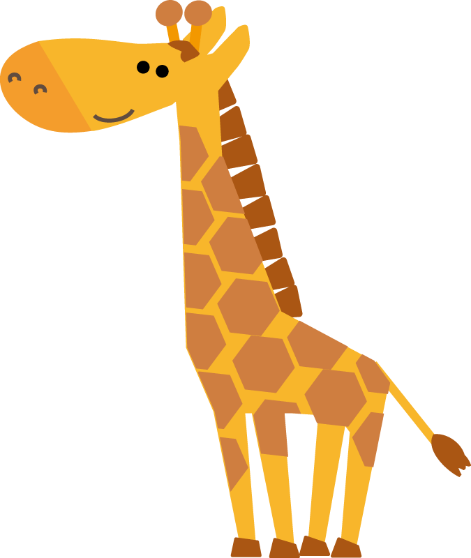 キリンのイラスト 無料イラストフリー素材