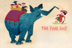 "The Pink Hat" Illustration by Paul Hartley, 1957