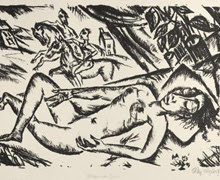 Schlafende Frau