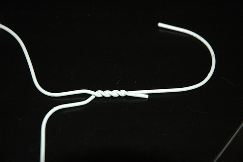 white on black