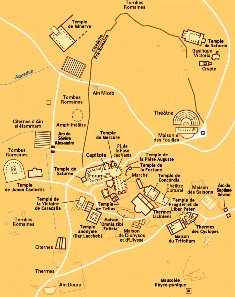 plan de dougga tunisie