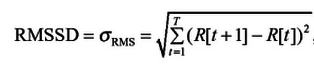 RMSSD equation