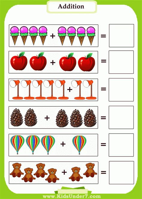 Use addition flashcards · 3. preschool addition worksheet 5 preschool math worksheets preschool