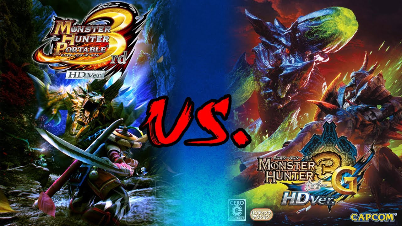 Monster Hunter 3 Ultimate vs. Monster Hunter Portable 3rd