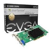 EVGA nVidia GeForce 6200 Grafikkarte (AGP, 512 GDDR2 Speicher, VGA, DVI-I, S-Video, 1 GPU)
