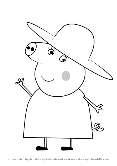 Granny Coloring Pages