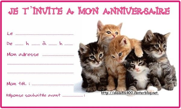 Carte Invitation Chat 02