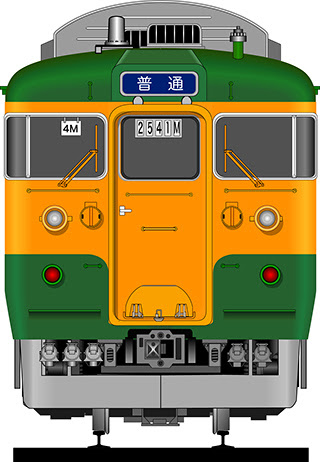 電車正面イラスト