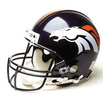 Denver Broncos Full Size Authentic ProLine NFL Helmet by Riddell