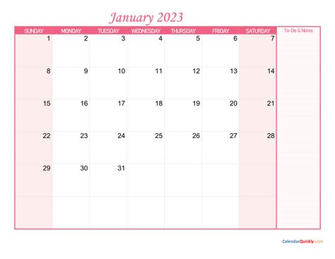  2023 calendar printable with notes