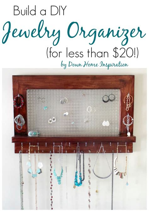 build  beautiful diy jewelry organizer