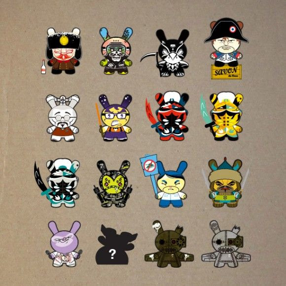 REVEALED: Kidrobot's 2014 "Dunny: The Art of War" series with Huck Gee, Frank Kozik & more!