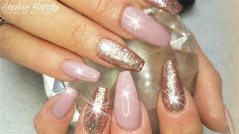 rose gold nail designs   princess