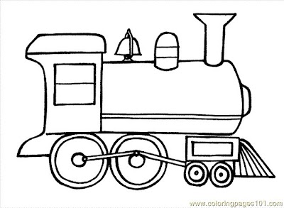 Christmas Train Coloring Pages