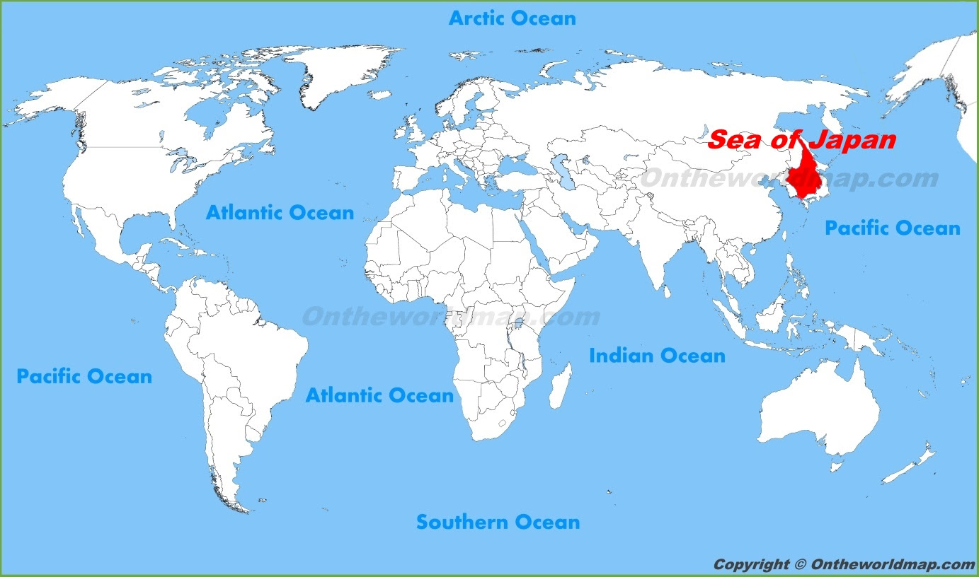 Sea Of Japan On World Map Sea of Japan Maps | Maps of Sea of Japan