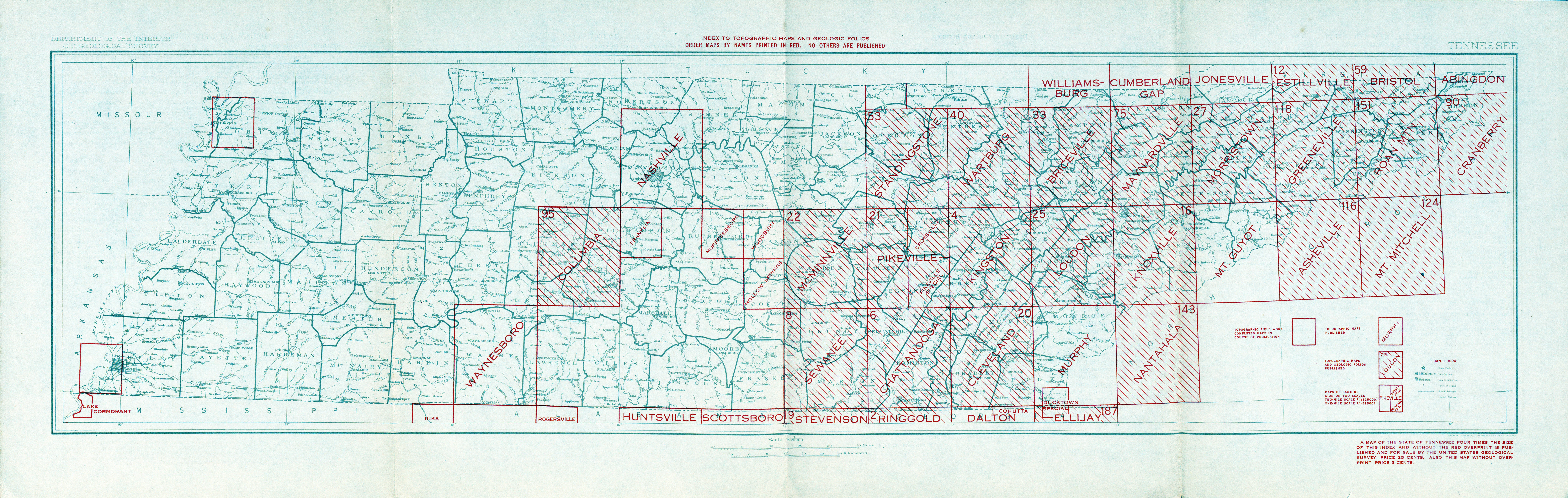 Tennessee Valley Topographic Map Tennesse Historical Topographic Maps   Perry Castañeda Map 