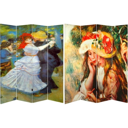 Get 6' Tall Double Sided Works of Renoir Canvas Room Divider, Dance at
Bougival/Two Girls Before Too Late