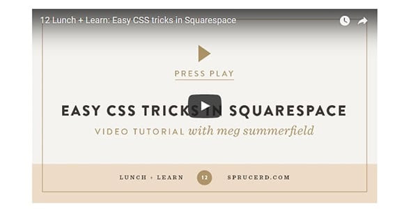 Easy CSS tricks in Squarespace
