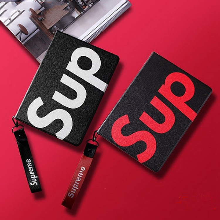 Supremeアイパッドプロ11 10 5 9 7inch保護カバー 手帳型 Ipad 9世代ケース シンプル 高品質 Ipad Mini6世代 21ケース軽量 携帯便利