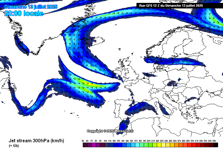JET STREAM sur METEOCIEL