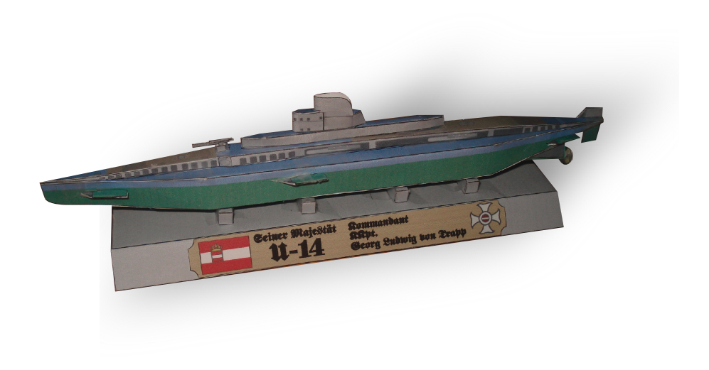 Sm U-14 Submarine Papercraft