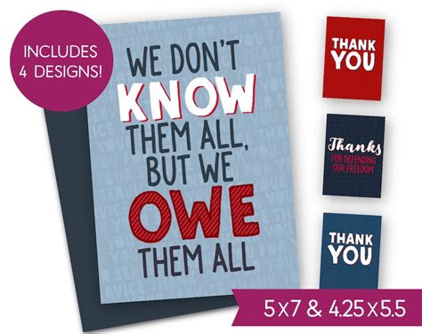 Webshow your heartfelt gratitude to our veterans by sending them a personalized veterans day card. veterans day printable card bundle thank you for your etsy