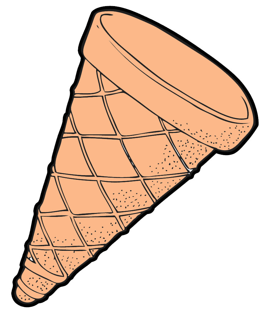 Waffle cone clipart - Clipground