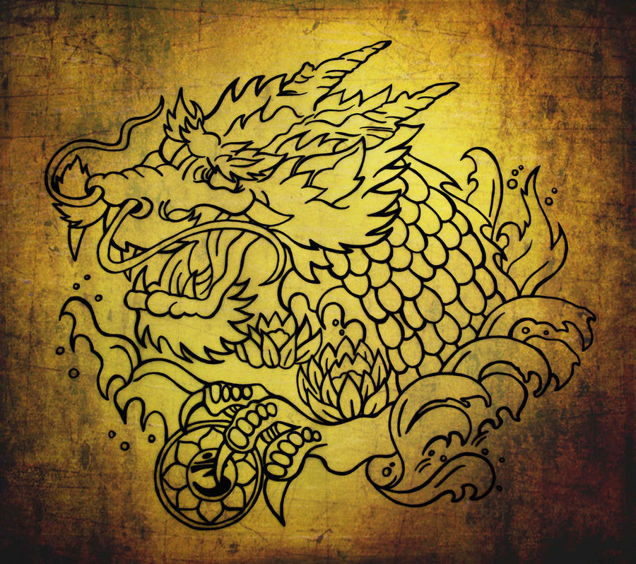 Tibetan Dragon Tattoo Design Tibetan Dragon Tattoo Design