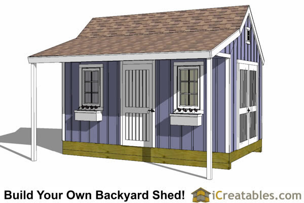 10x16 Shed Plans - DIY Shed Designs - Backyard Lean To ...
