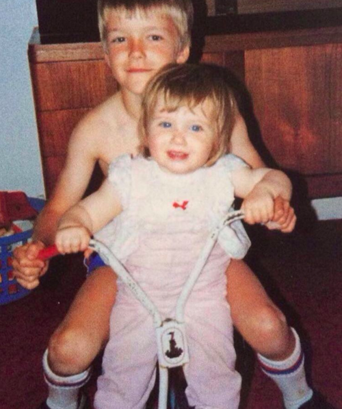 David Beckham celebrated his sister's birthday by posting this adorable pic of the two of them.
