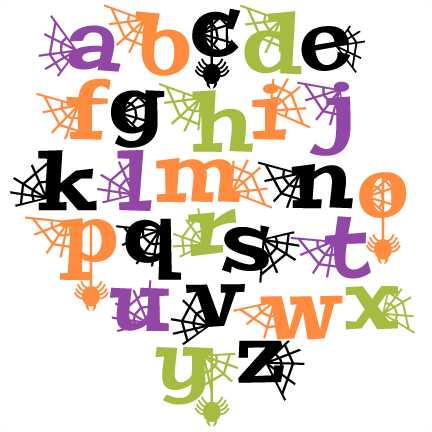 Download Halloween Letters Set SVG scrapbook title SVG cutting ...