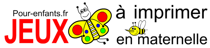 Jeux à imprimer en maternelle Ps ms gs