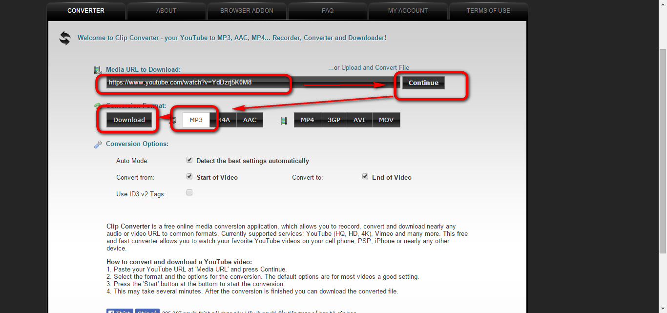 Cách download mp3 từ Youtube trực tuyến chất lượng cao