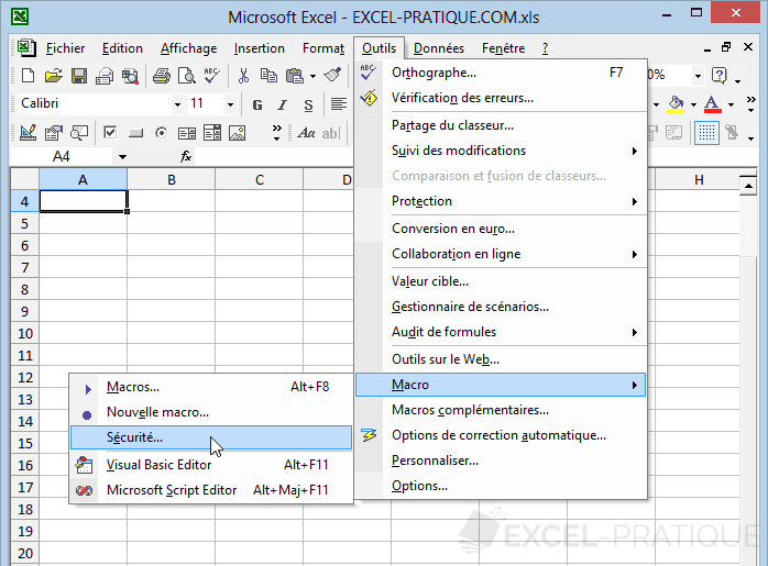 2002 securite - activer les macros