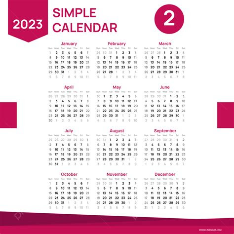  simple modern 2023 calendar design template calendar planner 2023