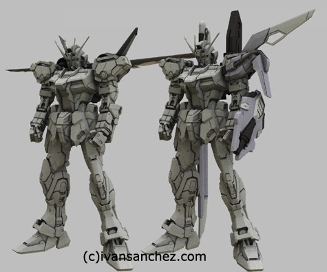 mobile suit gundam seed destiny infinite justice strike EVOLVE Perfect Grade PG freedom MG 3d mesh cg sandrum