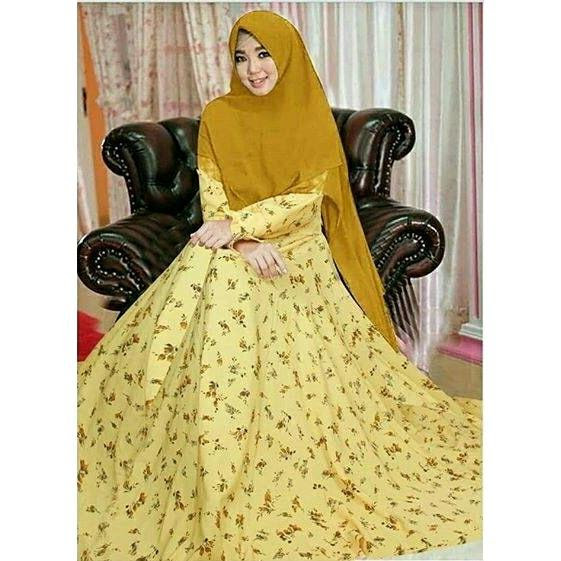 RNF - Gamis/Syar.i Monalisa - Busana Muslim Wanita -Bermotif