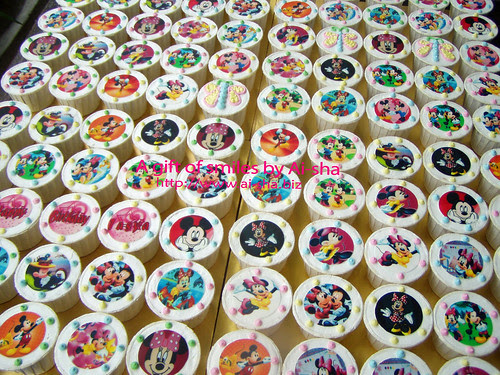 Birthday Cupcakes Edible Image Minnie & Mickey Mouse