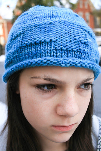 Dulles hat in Malabrigo 'Bobby Blue'