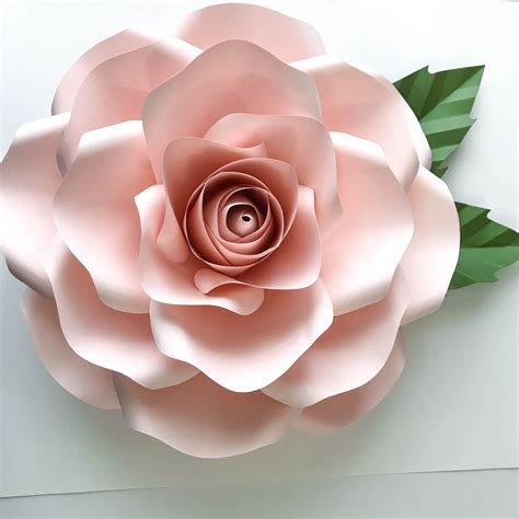 7 1/2 to 9 1/2 sheets of paper. paper flowers pdf combo of large and medium rose paper flower