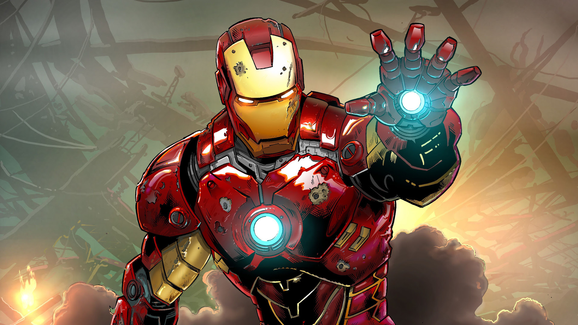 1920x1080 Iron Man Comicart 4k Laptop Full HD 1080P HD 4k ...