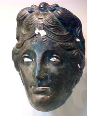 Cavalry Helmet Mask Roman 75-125 CE Bronze