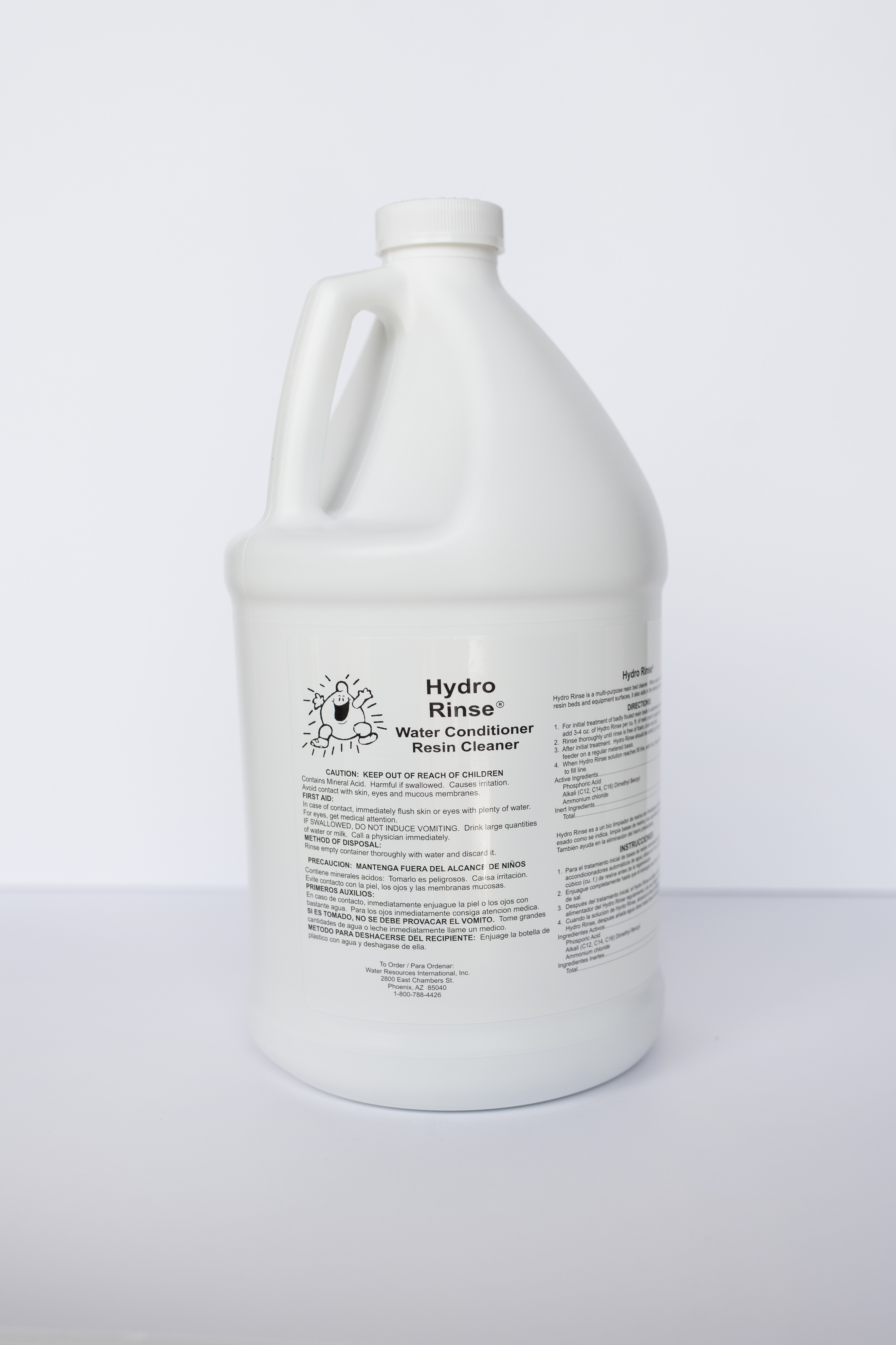 Hydro rinse for water softener