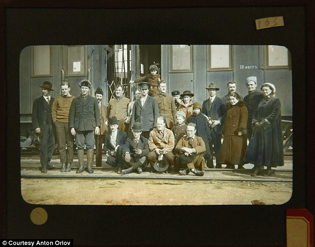 Helpers: These are just some of the YMCA members who joined Mr Rahill's efforts in Russia