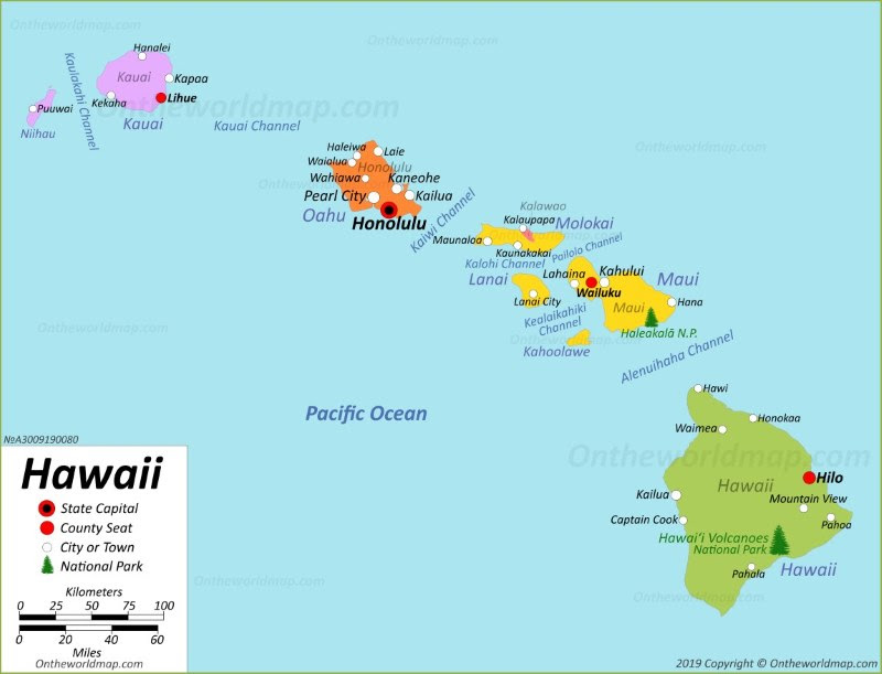 hawaii on a map Hawaii Map Usa Maps Of Hawaii Hawaiian Islands