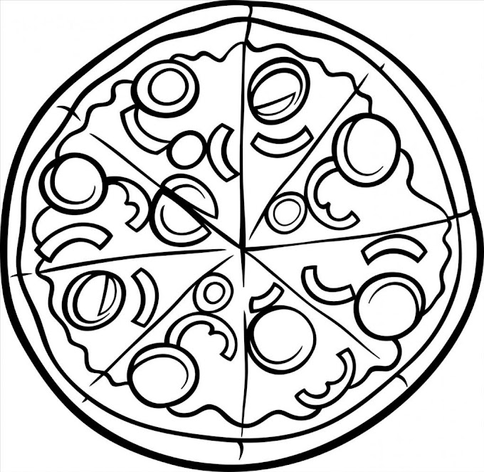 Pizza Coloring Printable